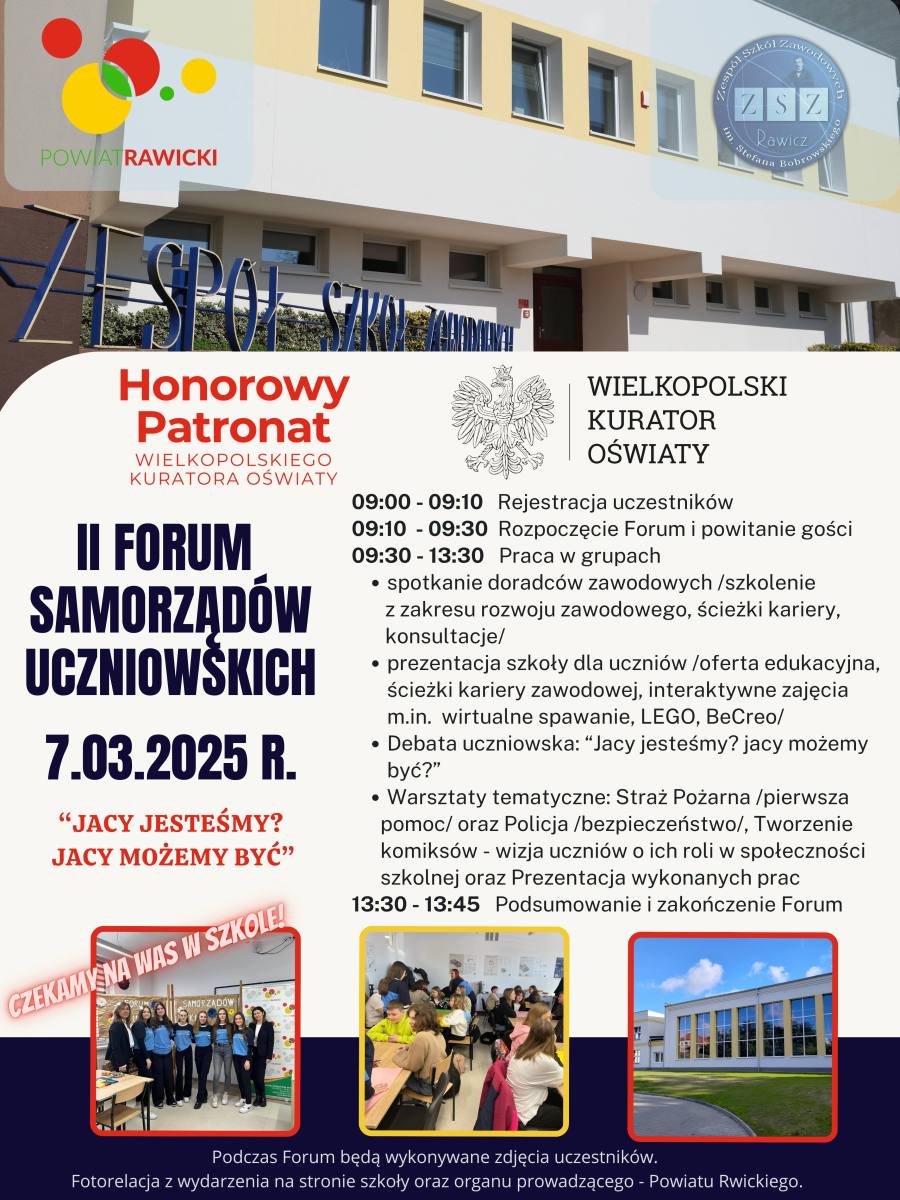 II Forum Samorządów Uczniowskich - 7.03.2025 r.